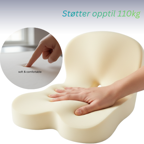 Postureva Ergonomisk Sittepute for Bedre Holdning