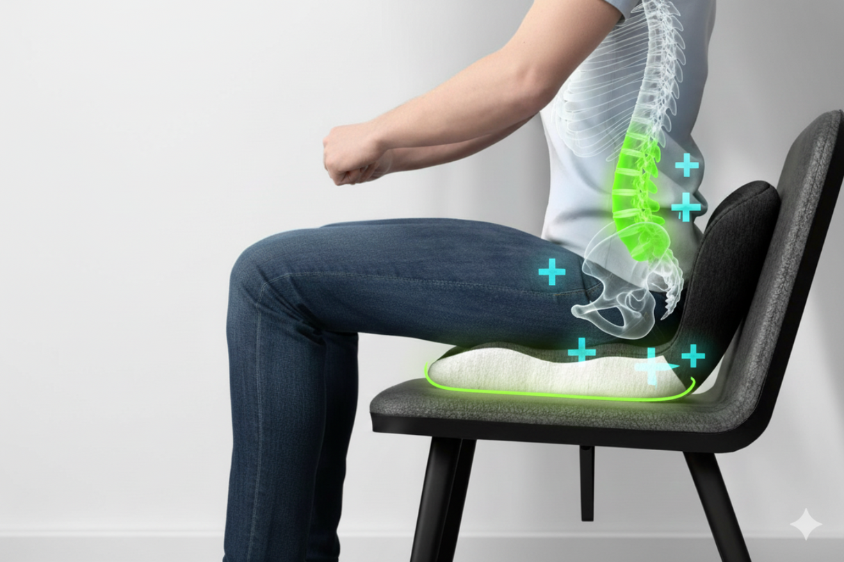 Postureva Ergonomisk Sittepute for Bedre Holdning